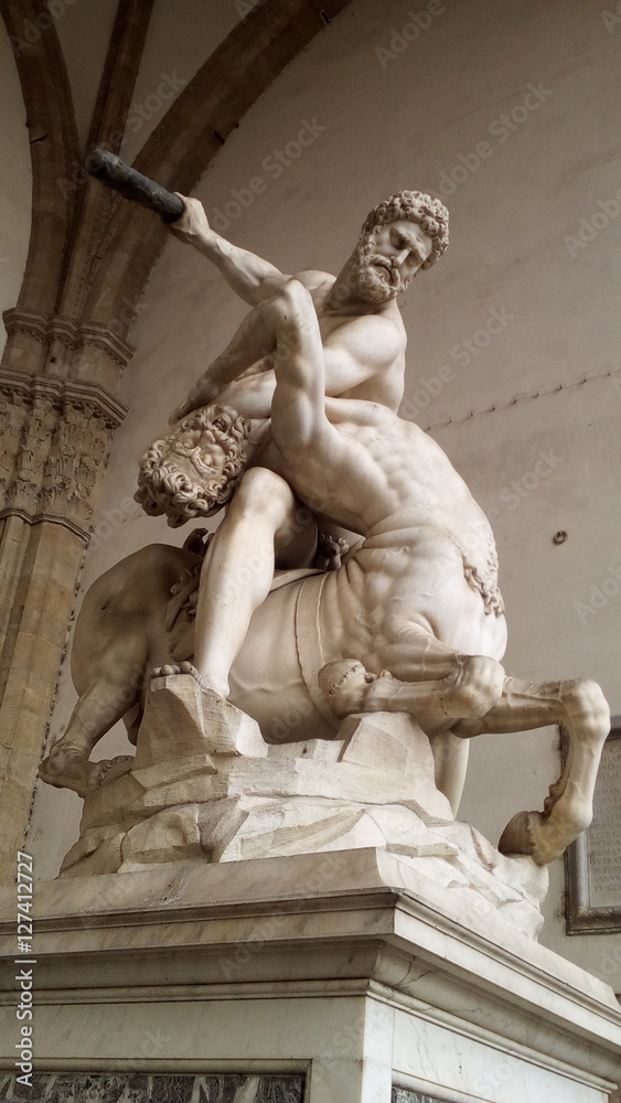 Obraz premium Hercules with centaur