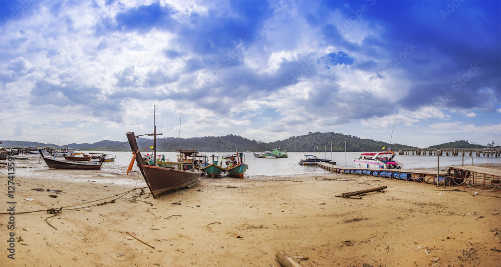 sea beach and moutain land scape panorama sea beach and moutain land scape panorama
