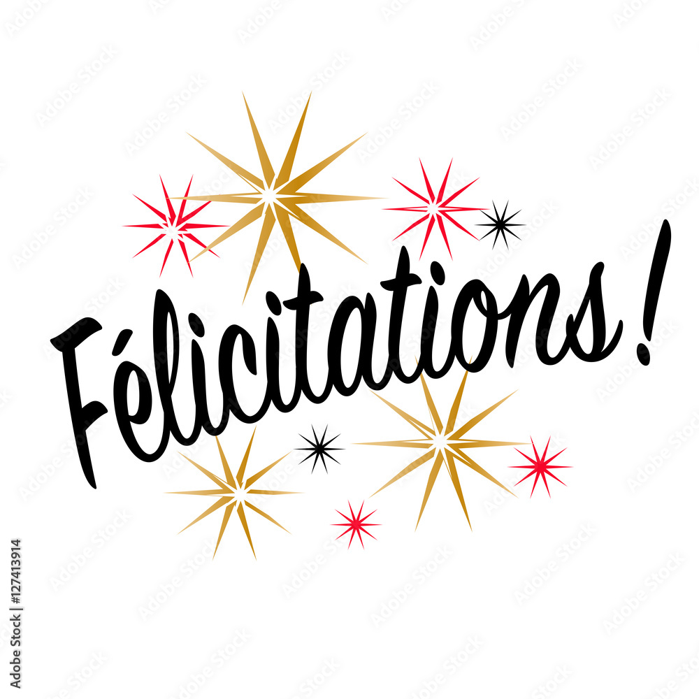 Félicitations Stock Vector Adobe Stock