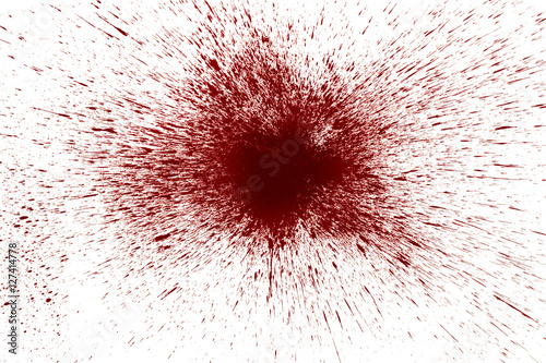 Wallpaper Mural Blood splashed isolated on white background Torontodigital.ca