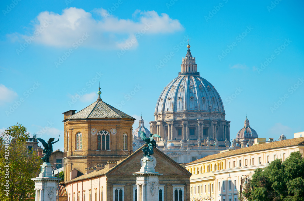 Famous Rome architecture, italy