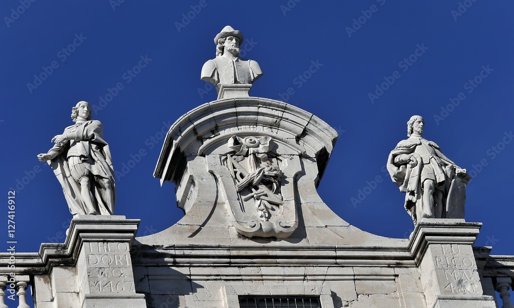 Obraz premium Palacio Real o de Oriente de Madrid , residencia oficial del rey de España