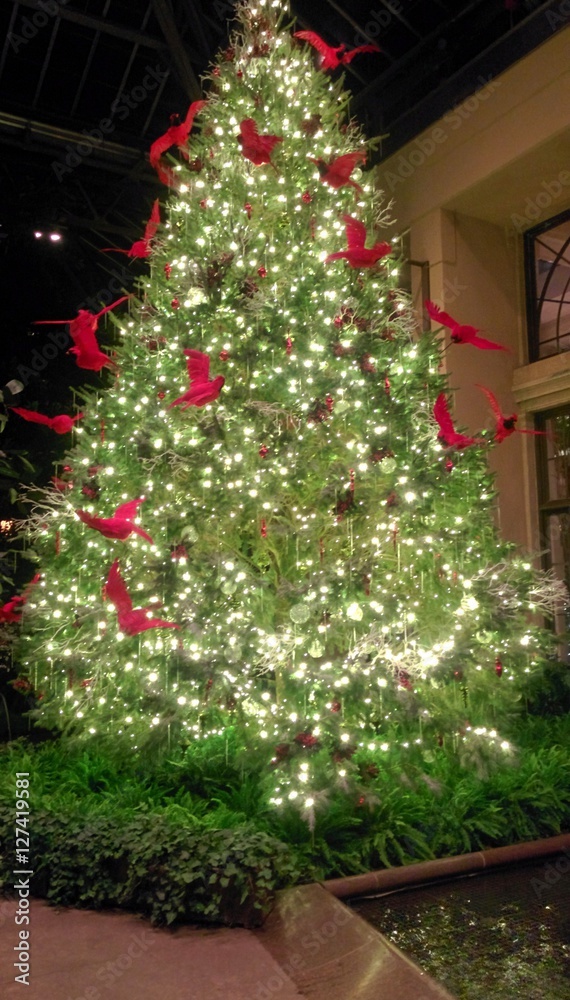 Cardinal Christmas Tree