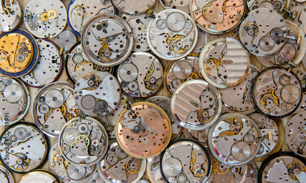 Fototapeta premium mechanizmy zegarków