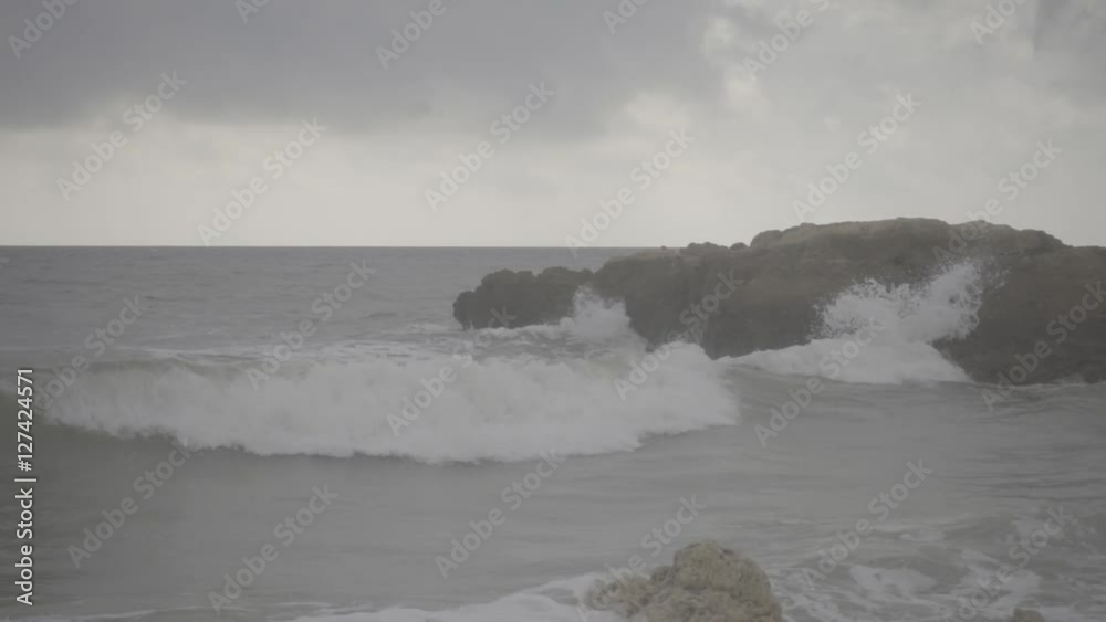 Atlantic coast. Video recorded on a Sony camera with a frequency of 250 ...