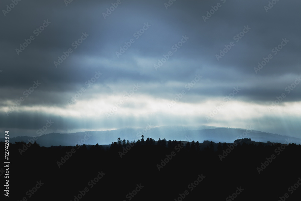 Fototapeta premium Niebo nad Soliną