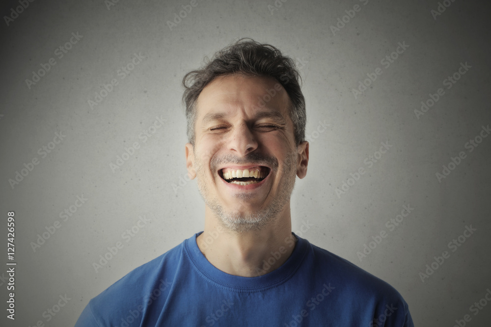 Obraz premium Laughing man