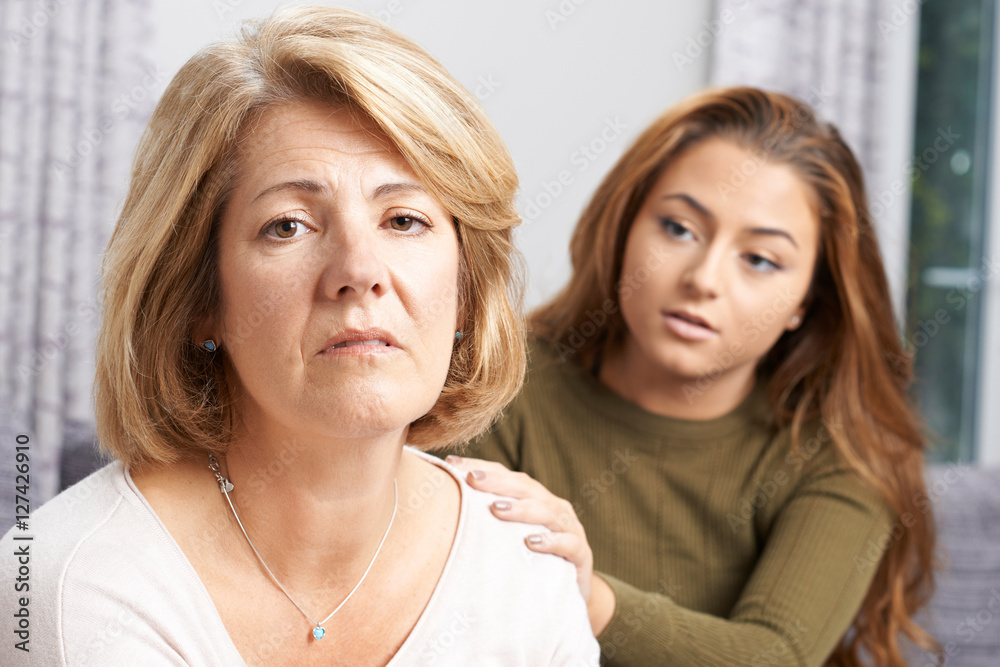 Depressed Mother With Teenage Daughter Depressed Mother With Teenage Daughter