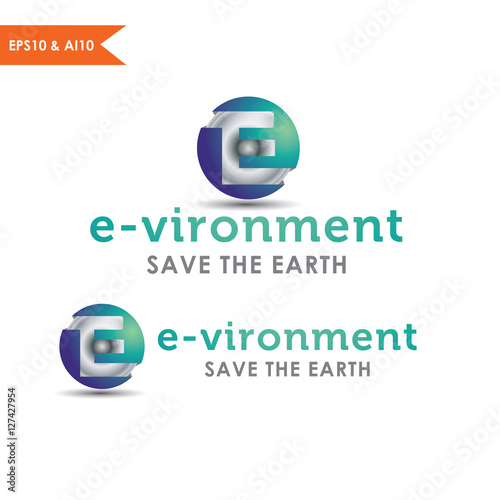 Free Download 3D Sphere Logo Letter E - GFXLoad