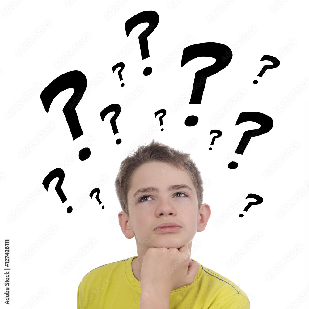 Enfant 14 Ans Adolescent Se Posant Des Questions Avec Dessin Point D enfant-14-ans-adolescent-se-posant-des-questions-avec-dessin-point-d