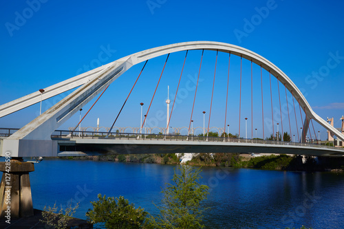 Seville Puente de la Barqueta bridge Sevilla © lunamarina