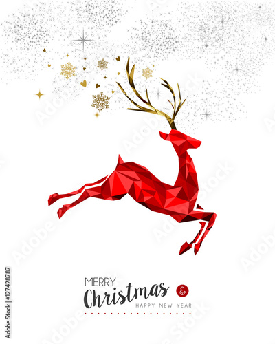 Red deer decoration for Christmas and New Year