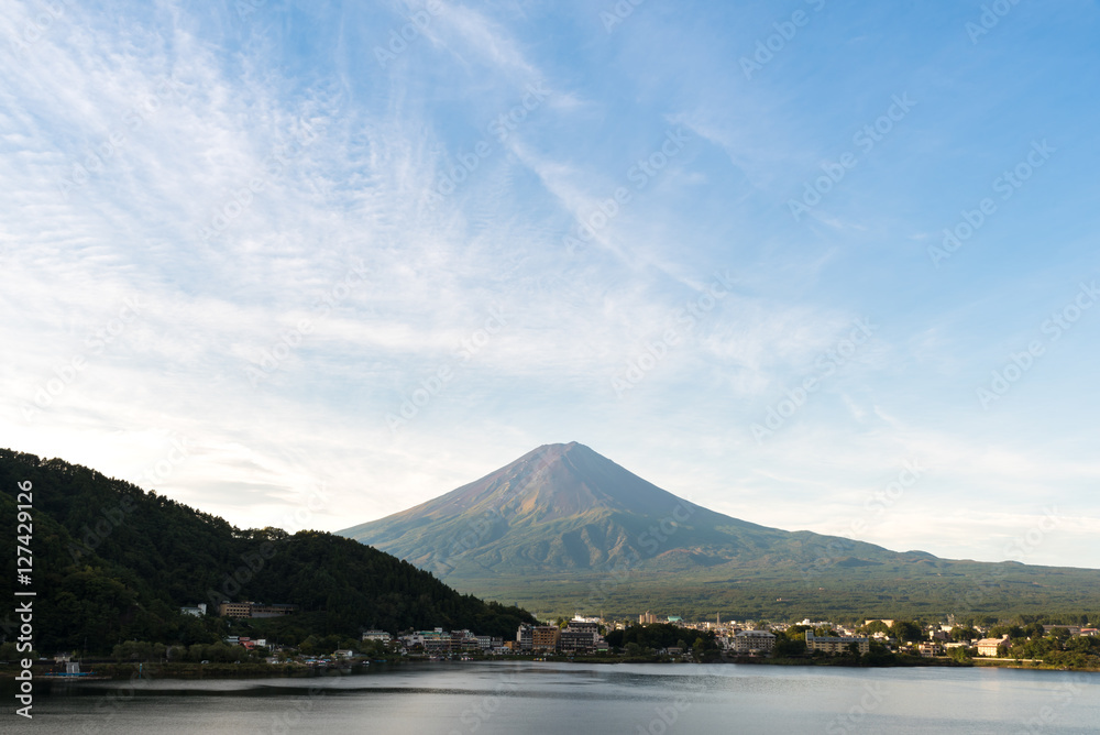 Mt. Fuji in autumn at Lake Kawaguchiko in Yamanashi, Japan Mt. Fuji in autumn at Lake Kawaguchiko in Yamanashi, Japan