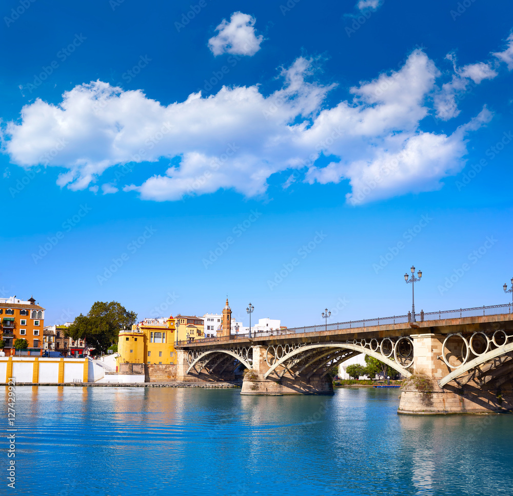 Puente Isabel II bridge in Triana Seville Andalusia