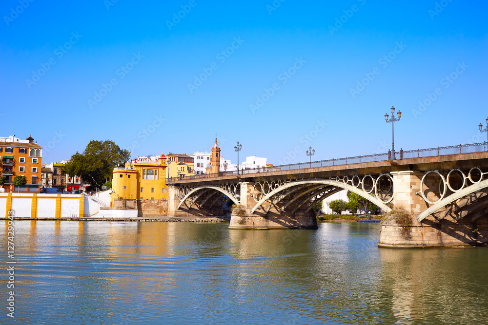 Puente Isabel II bridge in Triana Seville Andalusia