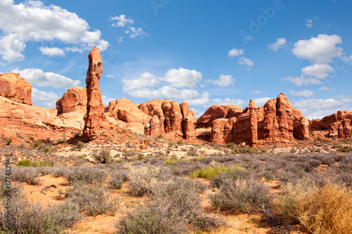 Rock formations at Arches National Park, Utah, United States