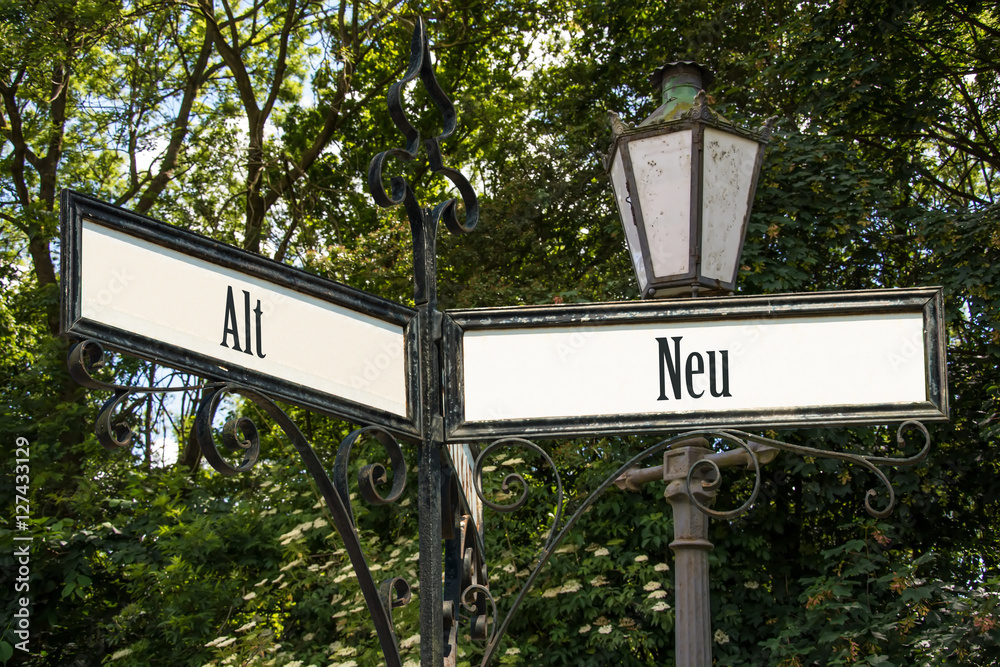 Fototapeta premium Schild 120 - Neu