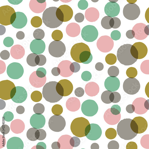 Pastel colors circles pattern.