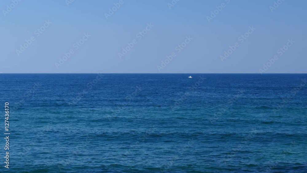 Bulgarian Black Sea Coast. Quiet blue sea blue sky. Horizon. Bulgarian Black Sea Coast. Quiet blue sea blue sky. Horizon.