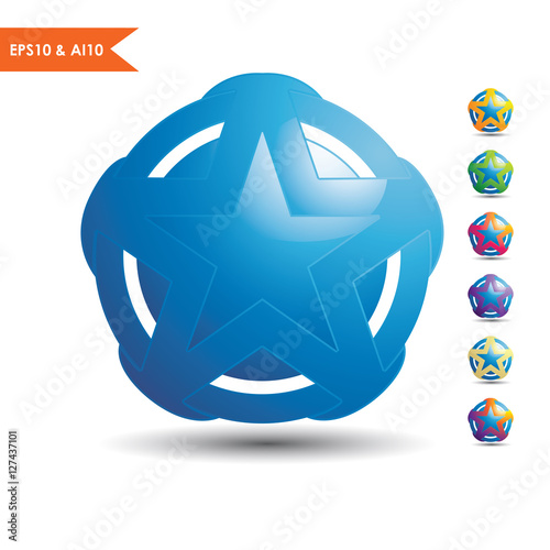 Circle five star