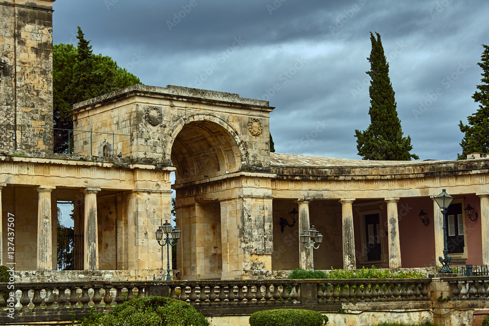 Old Palace in Corfu town, Greece.