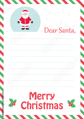 letter to santa with santa claus