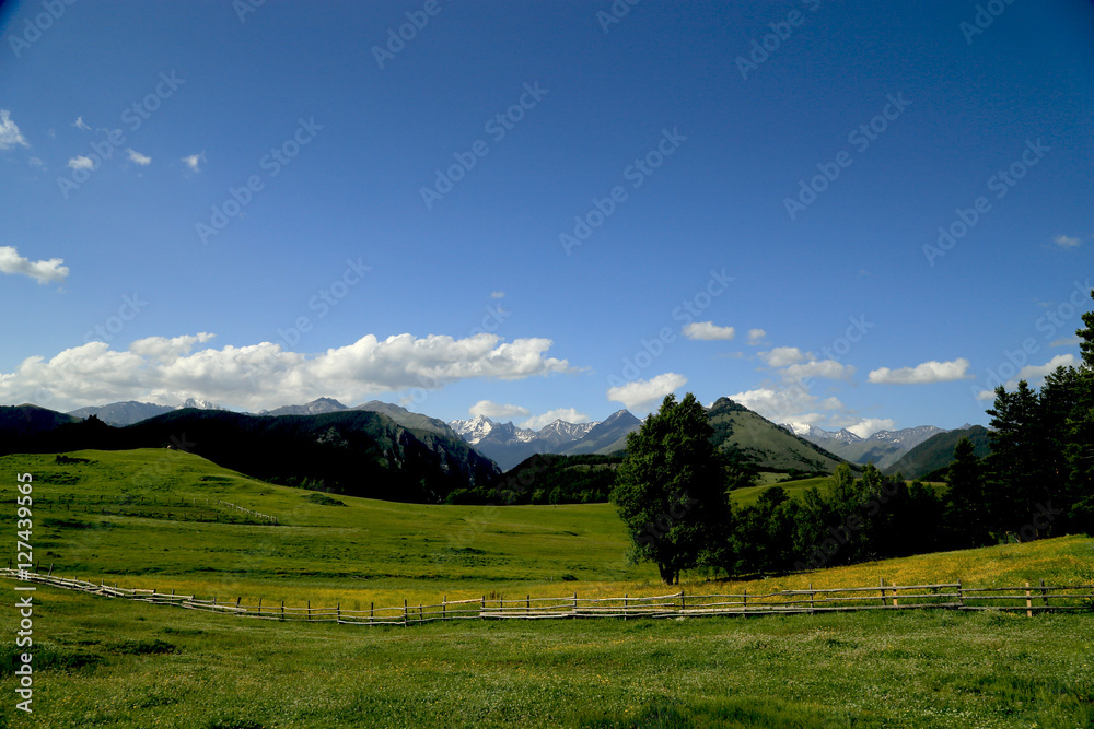Mountain landscape panorama