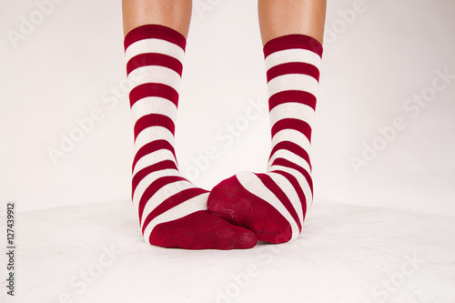 Isolated pair of socks