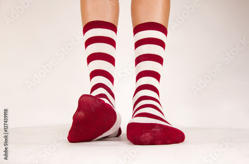 Isolated pair of socks
