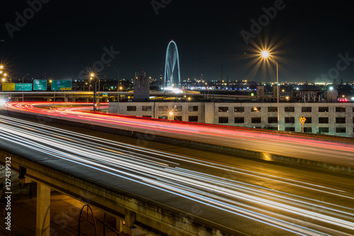 Margaret Hunt Hill Bridge at Night