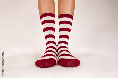 Isolated pair of socks