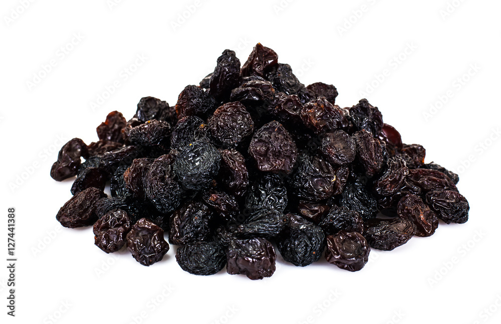 Handful of Raisins Isolated on White Background Handful of Raisins Isolated on White Background