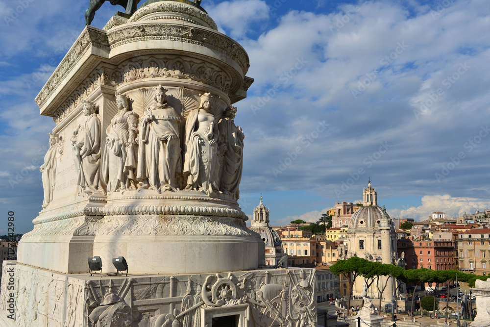 Rome panorama from Vittoriano (Altar of Nation) monument