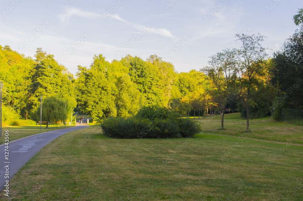 Beautiful view of the city park.