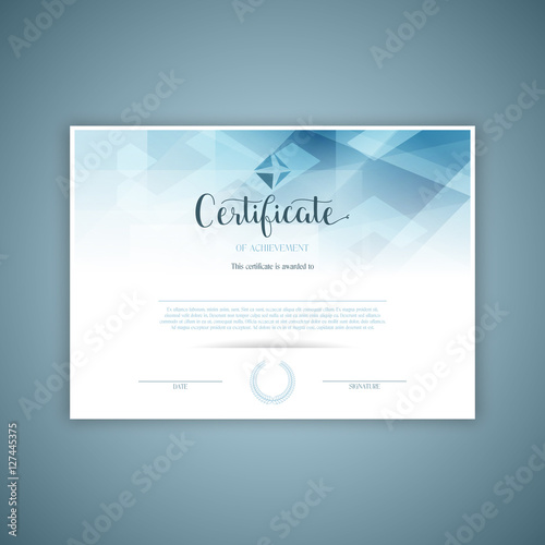 Decorative certificate design