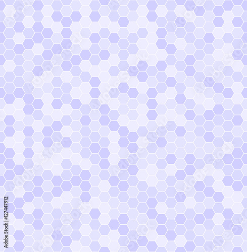 Violet hexagon pattern. Seamless vector
