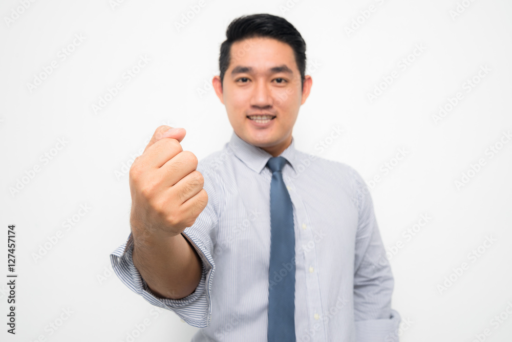 Young Asian businessmen feeling acting for Corporate social responsibility (CSR) business concept. Young Asian businessmen feeling acting for Corporate social responsibility (CSR) business concept.