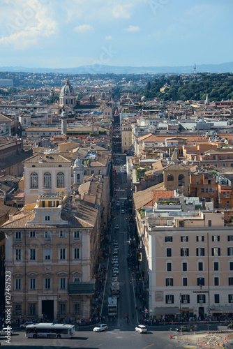 Rome street rooftop