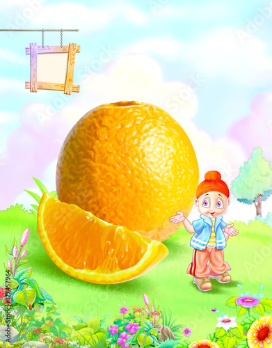 Boy with Orange