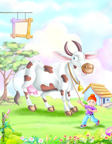 Boy with Cow