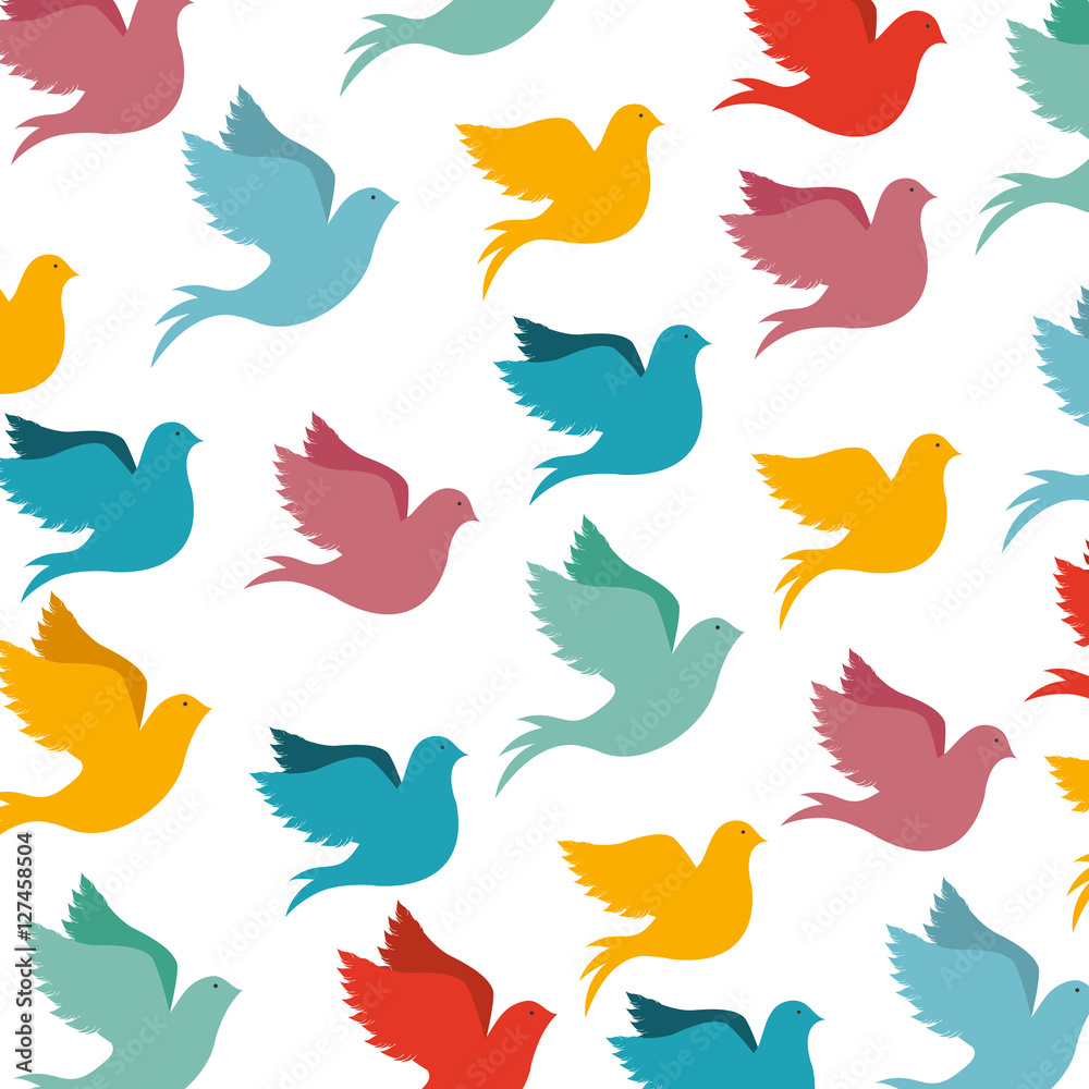 Fototapeta premium peace dove icon image vector illustration design 