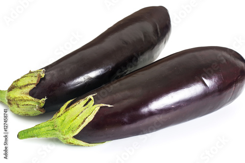 Eggplant Isolated on White Background