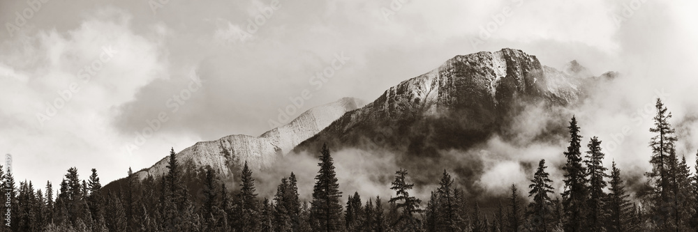 Banff National Park panorama - obrazy, fototapety, plakaty 