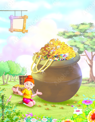 Boy with Treasure pot