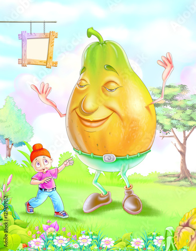 Boy with Papaya