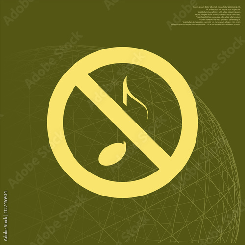 No music sign