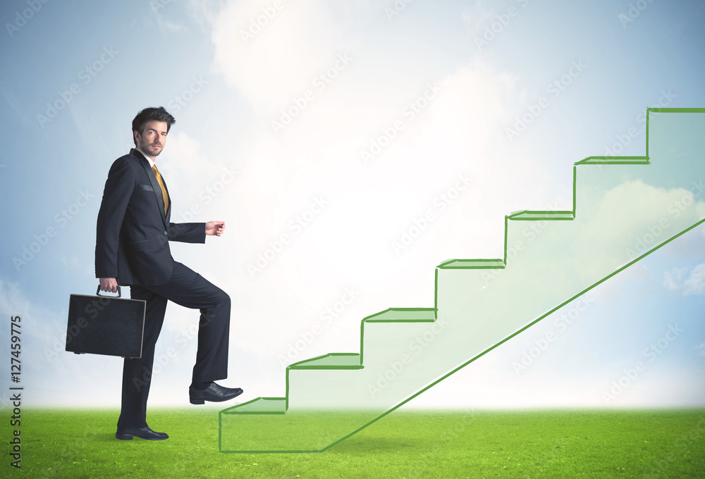 Stepping up a staircase Stepping up a staircase