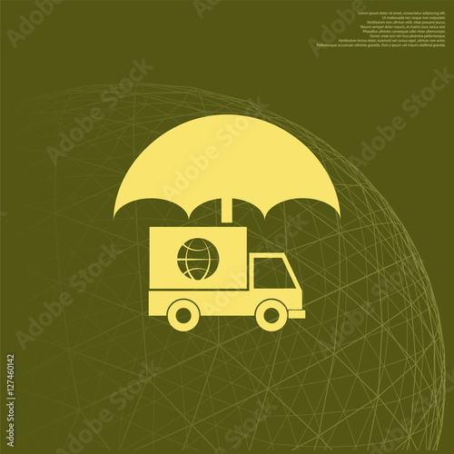Cargo insurance icon © asbesto_cemento