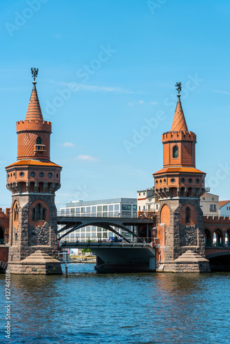 The beautiful towers of the Oberbaumbruecke in Berlin, Germany