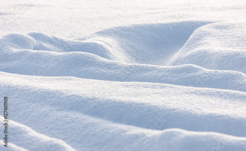 snowdrifts in winter